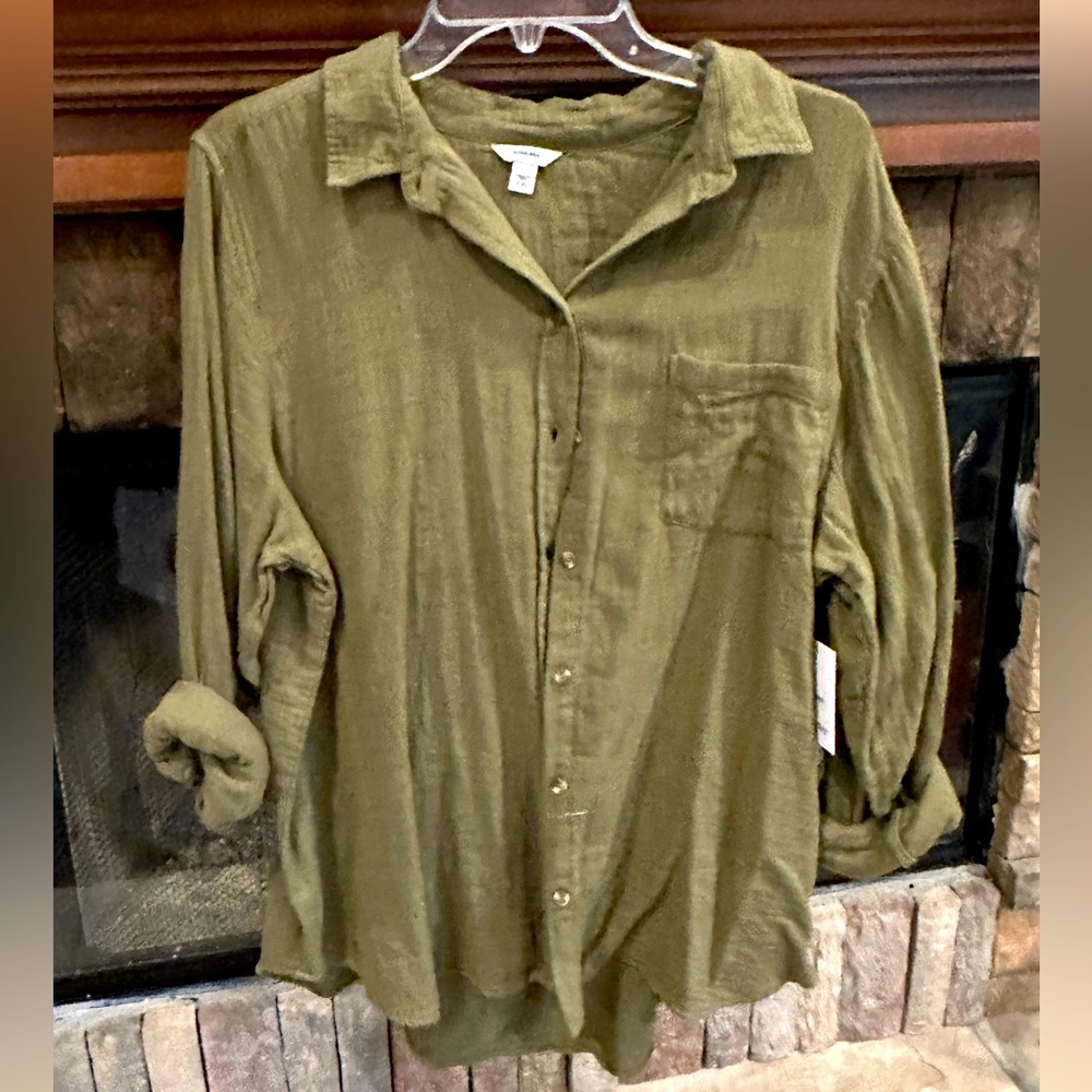Sonoma XXL olive colored long sleeve shirt